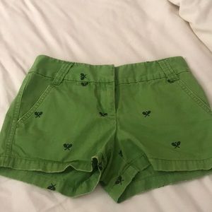 JCrew embroidered shorts